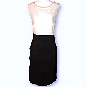 🆕 Connected Apparel formal Dress lace and pearls